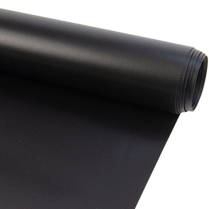 Abdeckplanemarkt PVC Plane 650 g/m2 Schwarz Matt RAL 9005 Meterware