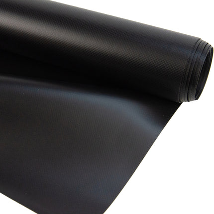 Abdeckplanemarkt PVC Plane 650 g/m2 Schwarz Matt RAL 9005 Meterware