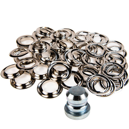 Abdeckplanemarkt Rollfockringe Satz 6mm bis 18mm 25 Stück