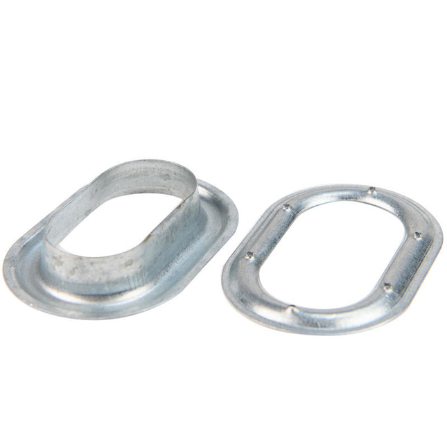 Abdeckplanemarkt Segelreife 42x22mm oval 50 Stück verzinkt