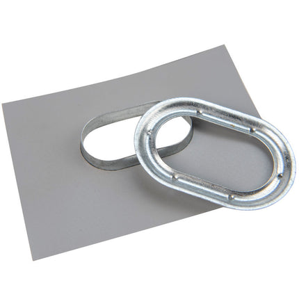 Abdeckplanemarkt Segelreife 42x22mm oval 50 Stück verzinkt