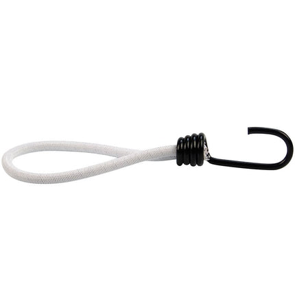 Abdeckplanemarkt Spanner mit Edelstahlhaken 18cm elastisch weiß