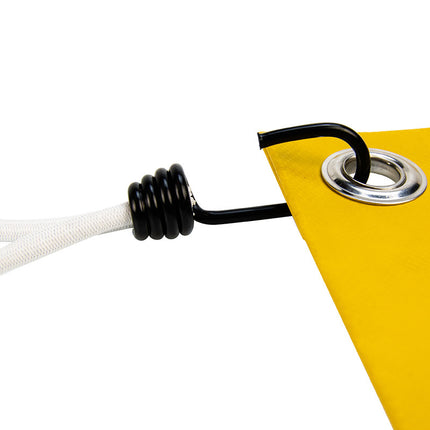 Abdeckplanemarkt Spanner mit Edelstahlhaken 45cm elastisch weiß