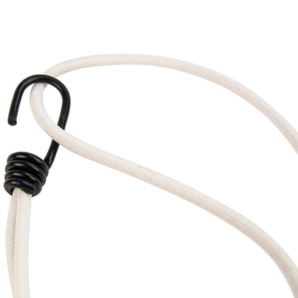 Abdeckplanemarkt Spanner mit Edelstahlhaken 45cm elastisch weiß