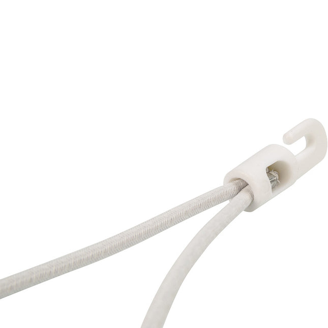 Abdeckplanemarkt Verschluss Kunststoffhaken 20cm elastisch weiß