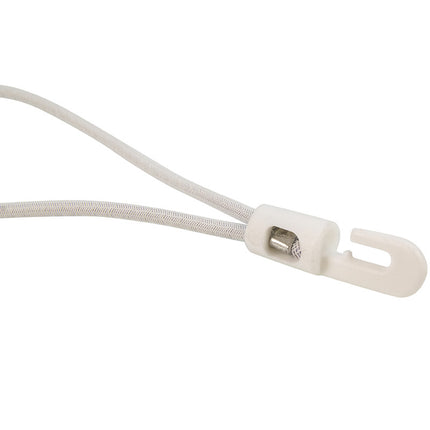 Abdeckplanemarkt Verschluss Kunststoffhaken 20cm elastisch weiß