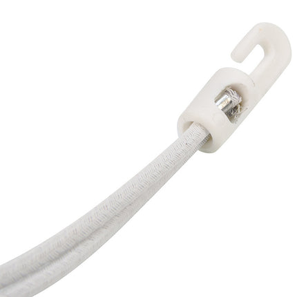 Abdeckplanemarkt Verschluss Kunststoffhaken 35cm elastisch weiß