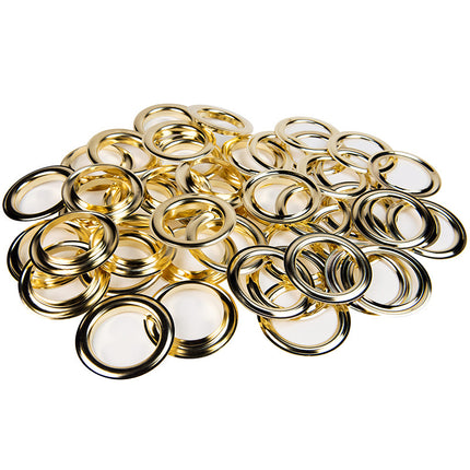 Abdeckplanemarkt Vorhangringe Set 30mm Messing 20 Stück